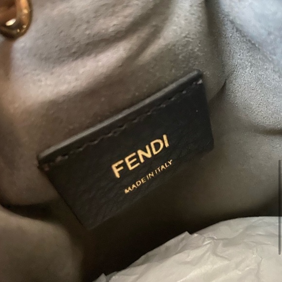 Fendi bucket bag mon tresor felt material - Picture 4 of 8